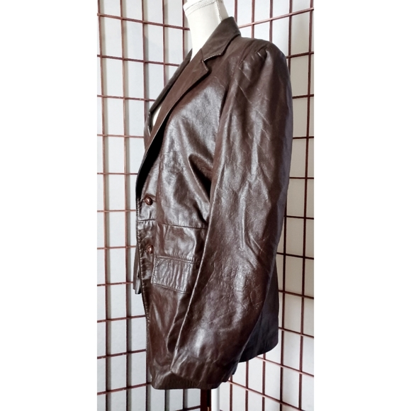 Ralph Edwards Men's Vintage Brown Leather Sports Jacket - Picture 8 of 16